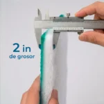 Medida de grosor de fibra de vidrio verde