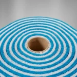 ROLLO DE TELA POLIÉSTER AZUL/BLANCO