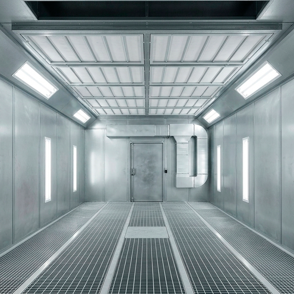 Cabina de pintura automotriz