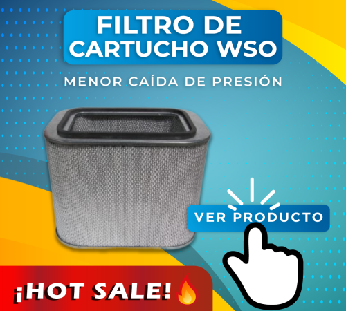 Filtro de cartucho WSO Menor caída de presión. Ver producto.